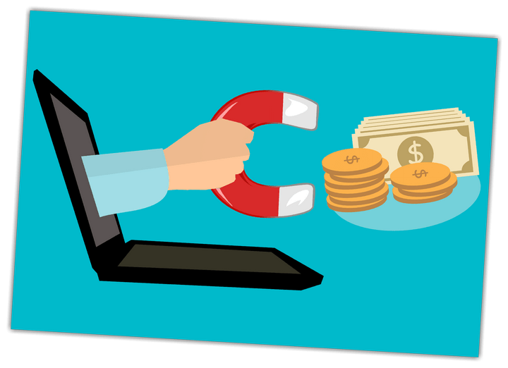 A graphic to illustrate making money online